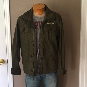 Moss Green Hollister Military Jacket